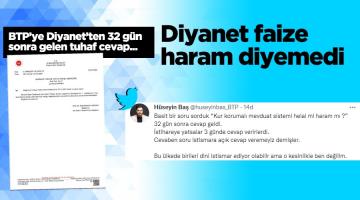 Diyanet faize haram diyemedi