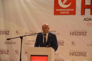 YENİDEN REFAH PARTİSİ “ADANA’DA SELAHATTİN BAYSAL İLE DEVAM” DEDİ