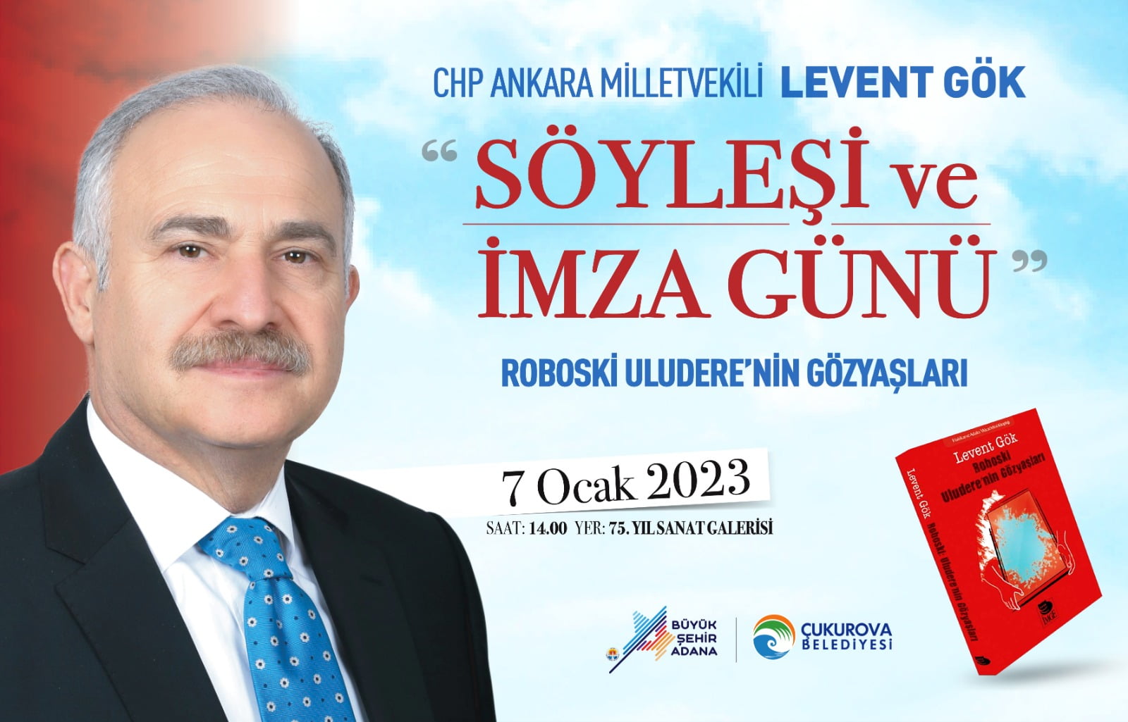 Levent Gök kitabını imzalayacak